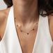 Happiness Collier Cœur Dames - Acier inoxydable 18K Plaqué Or - Collier à breloques Cœur - Waterproof - Réglable