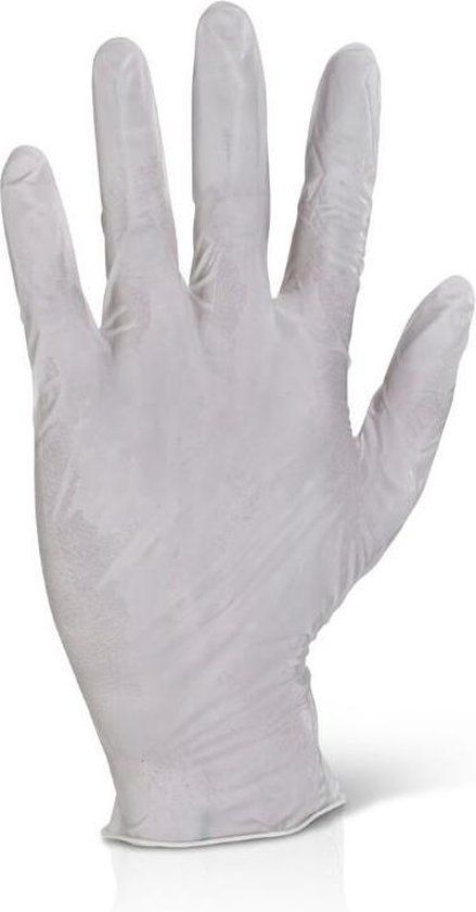 Diggers Bol Latex handschoenen maat L, 100 stuks, wit