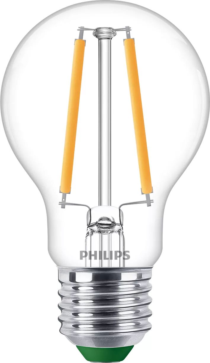 Philips Hue Philips UltraEfficient LED lamp Transparant - 40W - E27 fitting - Warmwit licht; 2700K - Energielabel A - 3-pack