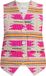 IZIA Roze Inca-patroon Waistcoat Kinderen Katoenmix