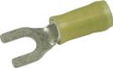 TE Connectivity 130496 Cosse de câble à œillet 2.70 mm² 6 mm² Diamètre du trou=4.3 mm Partiellement isolé Jaune 1 pièce(s)
