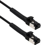 MaxTrack UFTP CAT8.1 flexibele netwerkkabel | buigbare connectoren | TPE | zwart | 3 meter