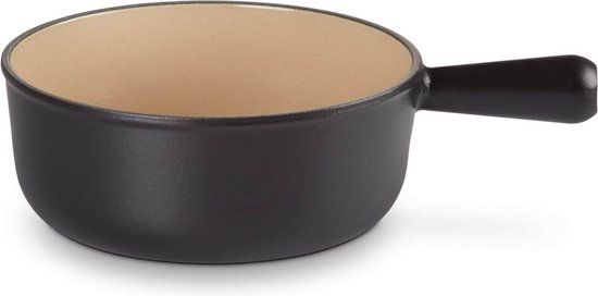 Le Creuset Fonduepan Tradition - 22 cm - 2.6 Liter - Mat Zwart