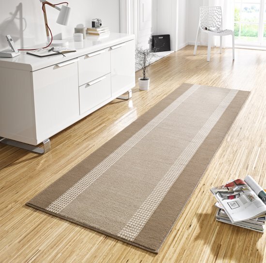 Hanse Home Loper band 80x250cm beige crÃ©me