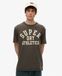 Superdry Homme T-shirt à Motif Athletic Essential Gris Foncé Taille: M