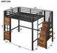 StarTech Metalen Hoogslaper - 140 x 200 cm - Zwart