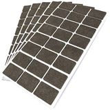 Adsamm® 120 x zelfklevende viltglijders Bruin 25x35 mm Rechthoekig