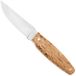 Nordic Knife Design Otter 2055, Satin 14C28N, Curly Birch, vaststaand mes