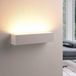 Lindby Wandlamp Santino Gips Wit 2-lichts G9