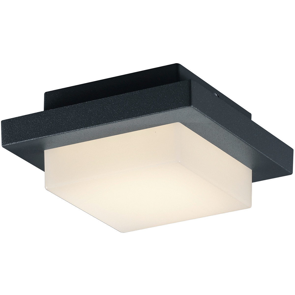 BES LED LED Tuinverlichting - Tuinlamp Plafond - Trion Hando - 3W - Mat Zwart - Aluminium