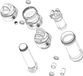 Sram Rockshox Montagemateriaal Achterschokdemper 1/2 Zwart 22.2 x 8 mm