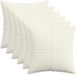 vidaXL - Kussensloop - 6 stuks - ALMELO - Crèmekleurig - 45 x 45 cm - corduroy