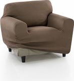 Sofakover® Super elastisch bankhoes voor 1-zits, exclusief design, ademend, comfortabel en duurzaam, eenvoudig aan te brengen, afmetingen 70-110 cm, suède