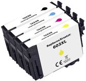 Renkforce Inktcartridge vervangt Epson 603XL, T03A6, T03A1, T03A2, T03A3, T03A4 Compatibel Combipack Zwart, Cyaan, Magenta, Geel
