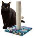 Croci Color Leafs krabpaal voor katten, afmetingen 30 x 30 x 42 cm, met spel