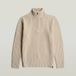 G-Star Raw Essential Half Zip Knit Sweater Heren - Zand - Maat XXL