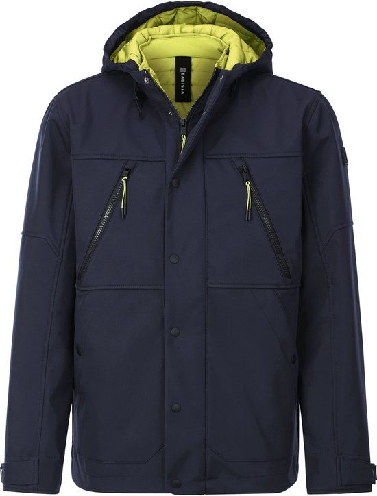Babista herren Softshelljack - 54 - donkerblauw - Plus Size