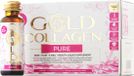 GOLD COLLAGEN PURE – Complément de collagène liquide – 5000 mg de collagène marin – Peau, Cheveux et Ongles – Acide hyaluronique et Vitamine C, B6, E – 10 x 50 ml