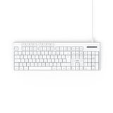 Hama CK-200 Toetsenbord Thuis/Werk USB QWERTZ Duits Wit