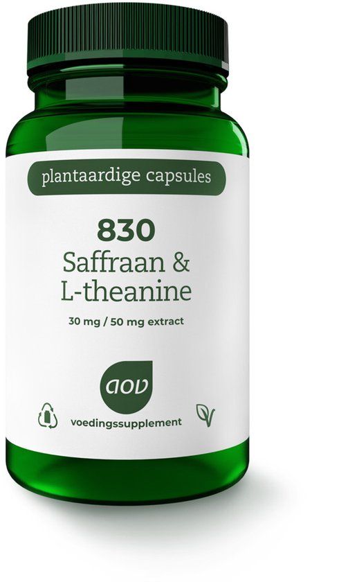 AOV 830 Saffraan & L-theanine - 30 vegacaps