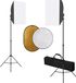 vidaXL Fotostudioset met softboxlampen en reflector