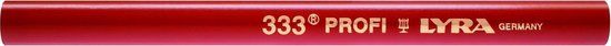 Potloden LYRA Timmermanspotlood 333-24 Rood Analoog 24 cm