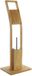 Items Toiletborstel met toiletrolhouder bamboe 82 cm - Bruin