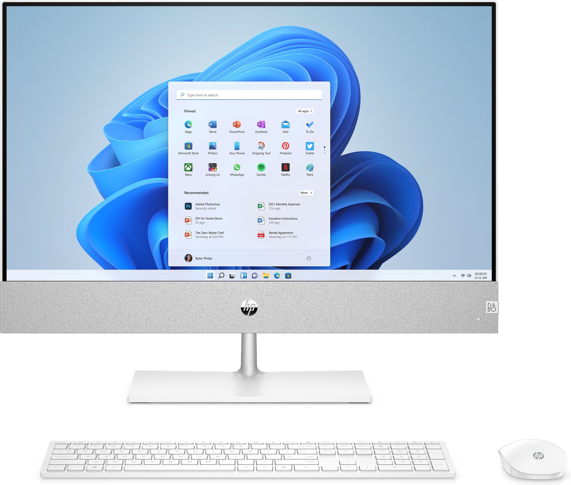 HP 24-ca2140nd All-in-One PC - Intel Core i7-13700T - 23.8" FHD - 16GB RAM - 512GB SSD - Windows 11 Home - White