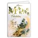 Afie Wenskaart voor bruiloft (63-1150) goud glanzend incl. envelop - Bohme Chic gedroogde eucalyptus