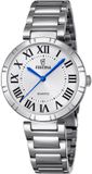 Festina F16936/3 Dames Polshorloge Zilverkleurig Staal Mineraalglas 5 ATM