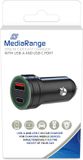 MediaRange Autolader met 1 USB-A en 1 USB-C-aansluiting