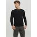 JACK & JONES ESSENTIALS pull en maille fine noir