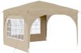 vidaXL Tente de réception pop-up 290 x 290 x 245 cm crème