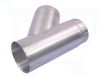 Burgerhout Aluminium afvoer t-stuk 45grd 110mm