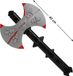 Atosa Grote hakbijl - plastic - 40 cm - Halloween/ridders/Vikingen verkleed wapens accessoires