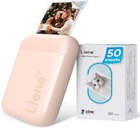 Liene - Pearl 2x3 Inch Photo Printer - Inclusief 50 vellen Zink foto papier (Pink)