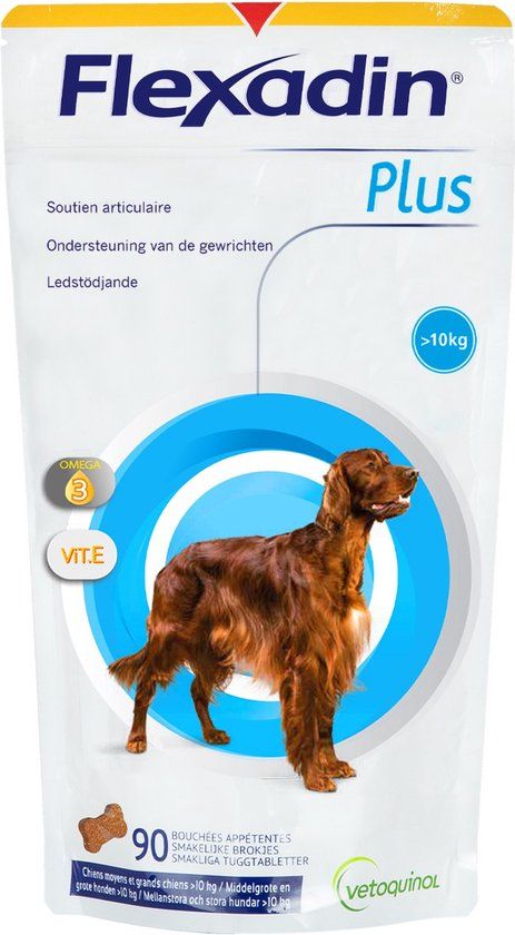 Flexadin Plus Maxi vanaf 10 kg - 90 kauwtabletten