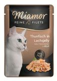 Miamor Feine Filets - Tonijn & Zalm in Gelei - Vetarm - 24 x 100g