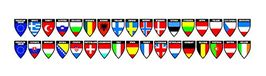 Lampa 98119 Set 17 vlaggen met zuignappen