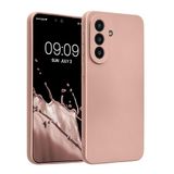 kwmobile metallic telefoonhoesje van TPU - geschikt voor Samsung Galaxy A57 5G - Flexible case voor smartphone - In metallic roségoud