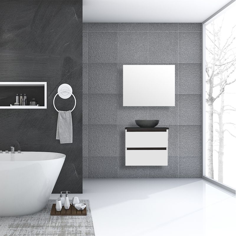 Badkamerplanet Badkamermeubel Trento Greeploos 60 cm Mat Wit