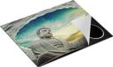 Chefcare Inductie Beschermer Boeddha Beeld in het Park - 65x52 cm - Multicolor