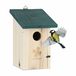 Relaxdays Nestkastje Koolmees - Hout - Hangend - Natuur-Groen