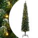 vidaXL Sapin de Noël artificiel étroit avec 150 LED 120 cm