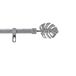 Tropi gordijnroede, grijs/zilver, 210 < 380 cm