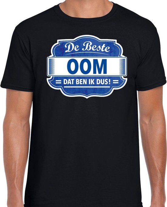 Bellatio Decorations Cadeau t-shirt voor de beste oom zwart voor heren XL