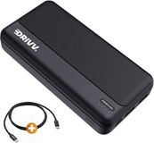 Drivv. Powerbank 20.000 mAh - 22.5W Snellaadfunctie - USB / USB C - Zwart