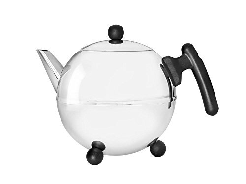 Bredemeijer 1304Z Teapot Bella Ronde Black 1.2 Litre, roestvrij staal