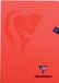 Clairefontaine schrift mimesys voor ft A4, 80 bladzijden, kaft in PP, geruit 4 x 8, geassorteerde kleuren 10 stuks