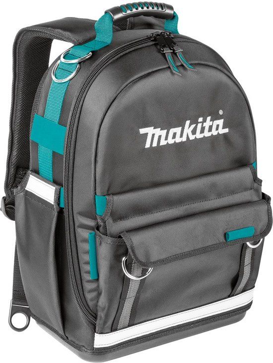Makita E-15481 Gereedschapsrugzak - Zwart/Grijs/Blauwgroen